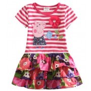 Разноцветное платье для девочки Свинка Peppa А32238334570